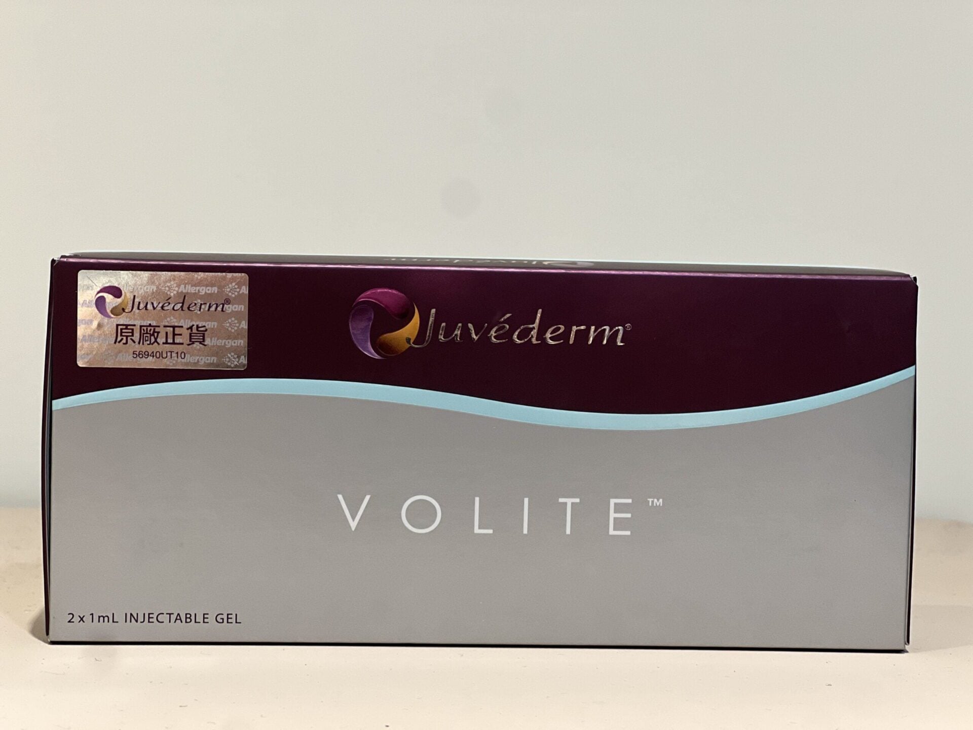 喬雅登Volite玻尿酸原廠包裝盒，貼有原廠正貨標籤